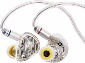 Linsoul TANGZU Wan'er S.G II in Ear Monitor,HiFi Wired Earbuds,10mm Dynamic Driver PET Diaphragm Gaming IEM Earphones with 2Pin Detachable OFC Cable for Audiophile DJ Stage (Clear White, 3.5mm) audiophile headphones,high-end headphones,studio over-ear,