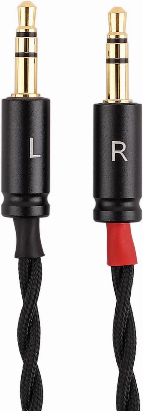 Linsoul Tripowin Nova Monitor Headphone Cable, Over-Ear Headphone Wire, 4-Strand Silver Foil/OCC Hybrid Upgrade Cable, 2M, Dual 3.5mm to 4.4mm/3.5mm/XLR Plug, for Musicians&Audiophiles (XLR, Black)