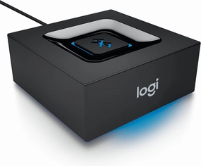 Logitech Bluetooth Audio Adapter for Bluetooth Streaming wireless audio bridge,Bluetooth transmitter,WiFi audio link,