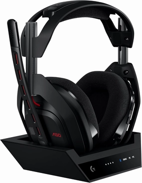 Logitech G Astro A50 Omni-Platform Wireless Gaming Headset   Base Station for PS5, Xbox, PC: PLAYSYNC Audio Switcher, <16 bit/48kHz (Console), <24 bit/48 kHz (PC), 24hr Battery, 2.4GHz & BT - Black audiophile headphones,high-end headphones,studio