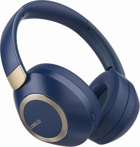 LORELEI B-C6 Wireless Over Ear Headphones, 50H Playtime Foldable Lightweight Bluetooth Headsets, Deep Bass, Built-in Microphone, Memory Foam Earmuff, for Travel, Home Office (Navy Blue) over-ear headphones,closed back headphones,wireless studio cans,