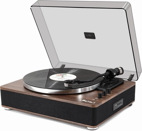 LP&No.1 Vinyl Record Player with Built-in Speakers, Vinyl Turntable with Magnetic Cartridge, Wireless,USB Recording and Playback,BT Out, Aux-in, Headphone Output,Auto Off, AT-3600L, 2-Speed Player belt-drive turntable,vinyl record player,audiophile tur