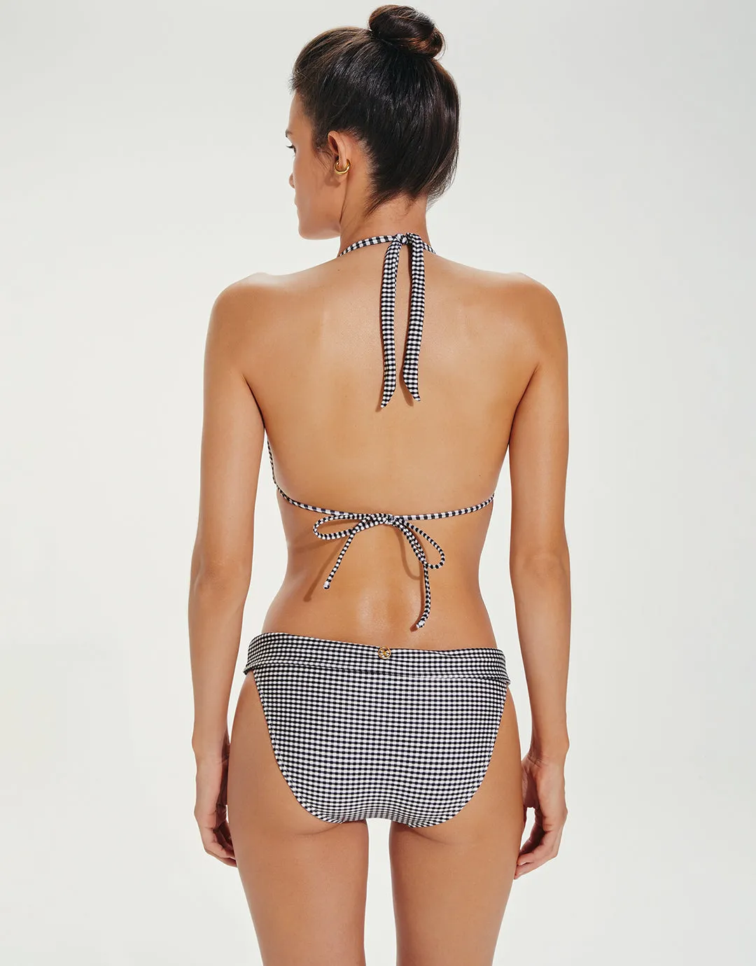 Lupita Bia Tube Bikini Pant - Black Check