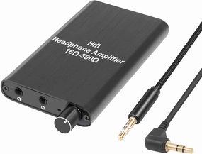 LVY Portable Headphone Amplifier 3.5mm Audio Rechargeable Two-Stage GAIN Switch HiFi Headphone Amplifier Compatible MP3/4, Phones, Computer and Various 3.5mm Audio Digital Devices headphone amplifier,portable amp,desktop headphone amp,