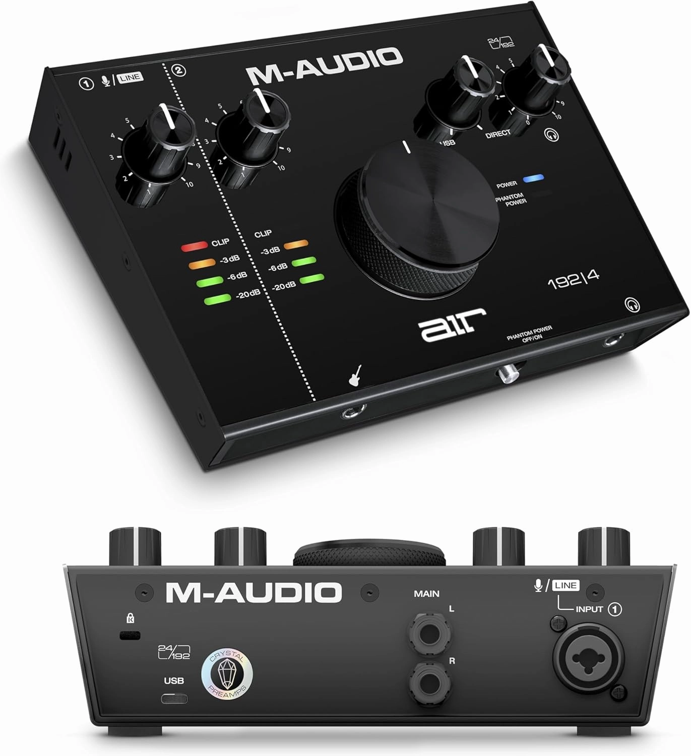 M-Audio AIR 192x4 USB C Audio Interface for Recording, Podcasting, Streaming with Studio Quality Sound, 1 XLR in and Music Production Software audio interface,USB interface,music recording input,