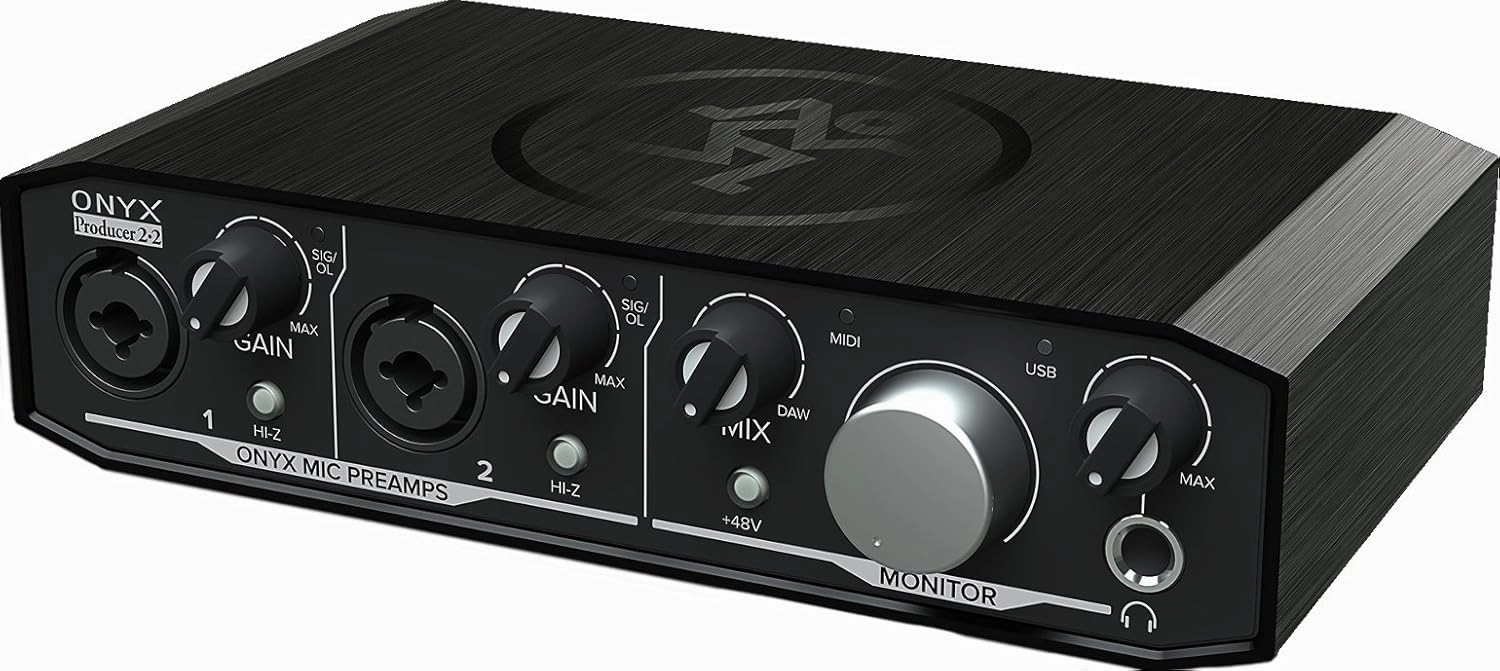 Mackie Onyx Producer 2-2 USB Audio Interface audio interface,USB interface,music recording input,