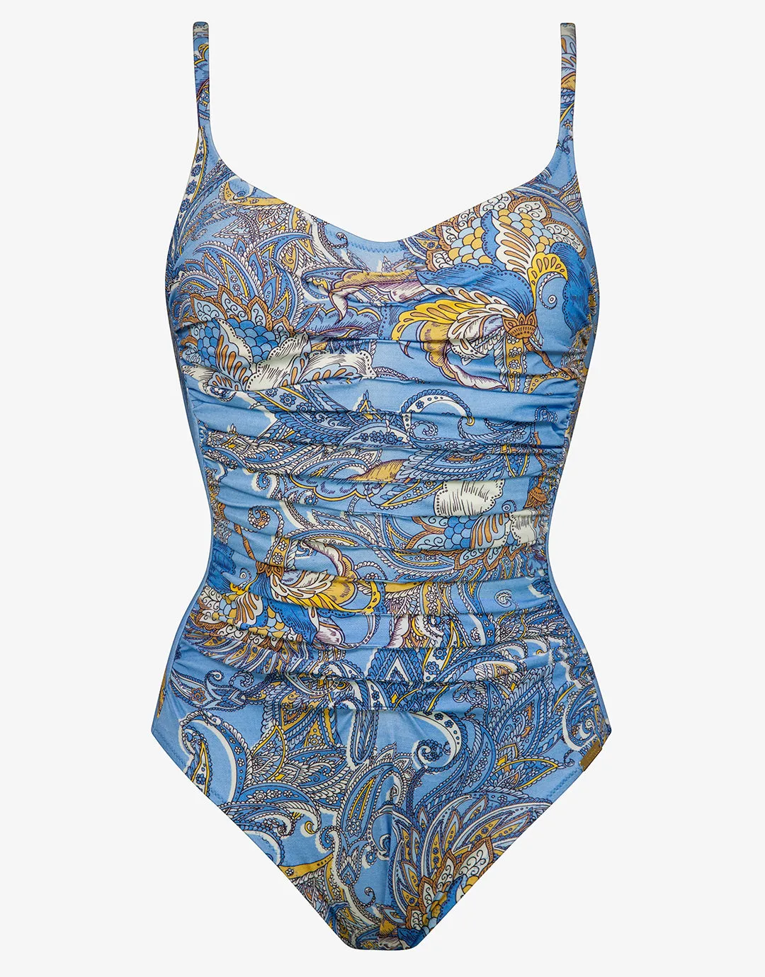 Majorelle Ruched Underwired Swimsuit - Oriental Horizon Blue