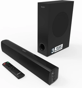 Majority Bluetooth Soundbar with Subwoofer | 100 Watts Sound bar for TV | 2.1 Stereo TV Sound Bar with Optical, RCA, USB, and AUX Playback | TV Speaker Bowfell Plus Sound Bar with Subwoofer soundbar,TV speaker bar,home theater soundbar,