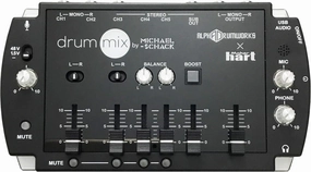 Maker hart Drum Mixer Compact 6 Ch Multitrack Audio IN/3.5mm Stereo/6.3mm Mono L/R/Mic IN/USB Audio out/Build in MIC balanced output player,audiophile player,hi-res digital player,