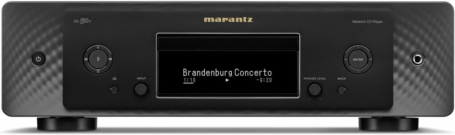 Marantz CD 50n High-Resolution Network Digital Audio and CD Player (Black) (Renewed) network audio player,digital streamer,audio file player,