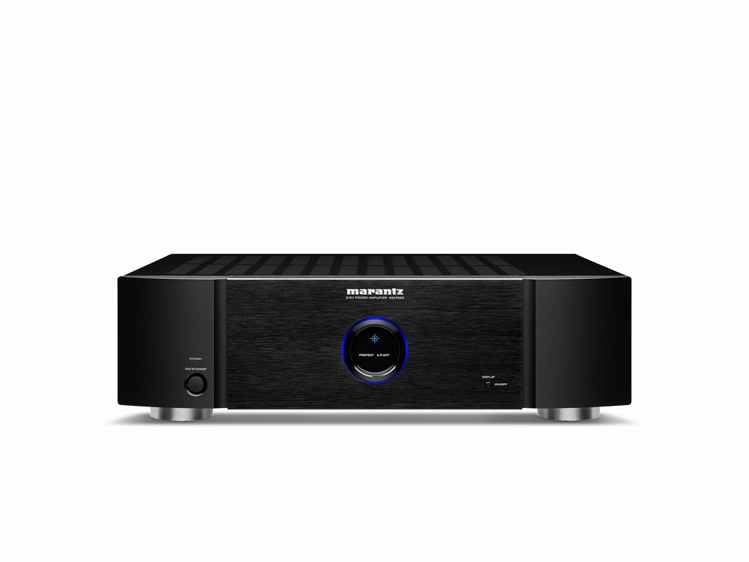 Marantz MM7025 Stereo Power Amplifier | 2-Channel | 140 Watts per Channel | Both Single-Ended RCA and Balanced XLR Inputs | Black integrated amplifier,stereo receiver,hi-fi amp combo,