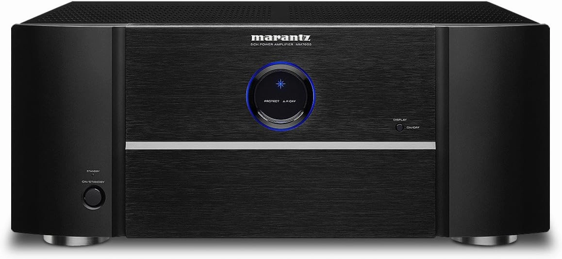 Marantz MM7055 Power Amplifier  5-Channel Amp for Ultimate Home Theater & Audio Systems | High-Power Capability, Quality & Design | Gold-Plated Terminals power amplifier,stereo amp,hi-fi power amp,