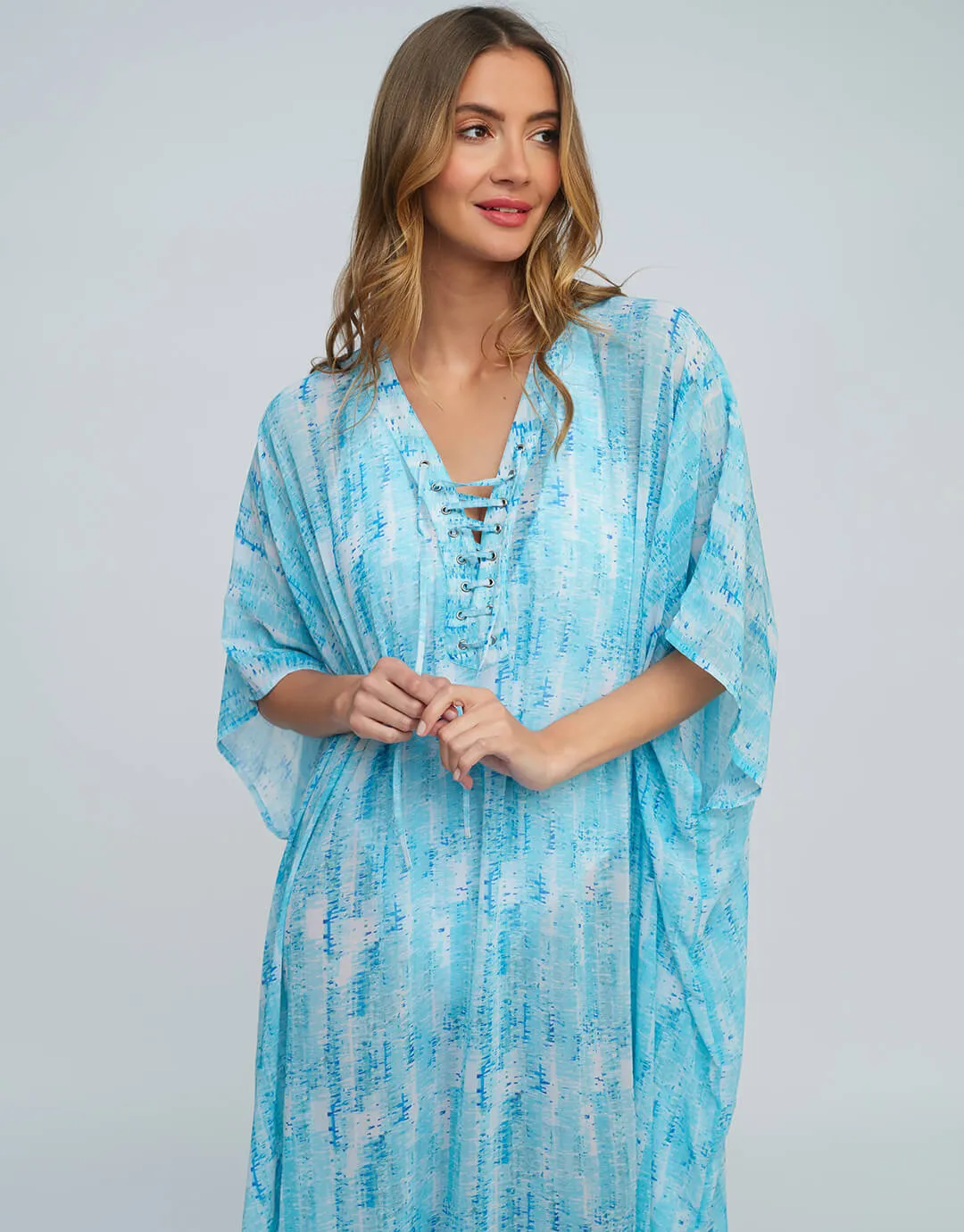 Marina Maxi Kaftan - Blue