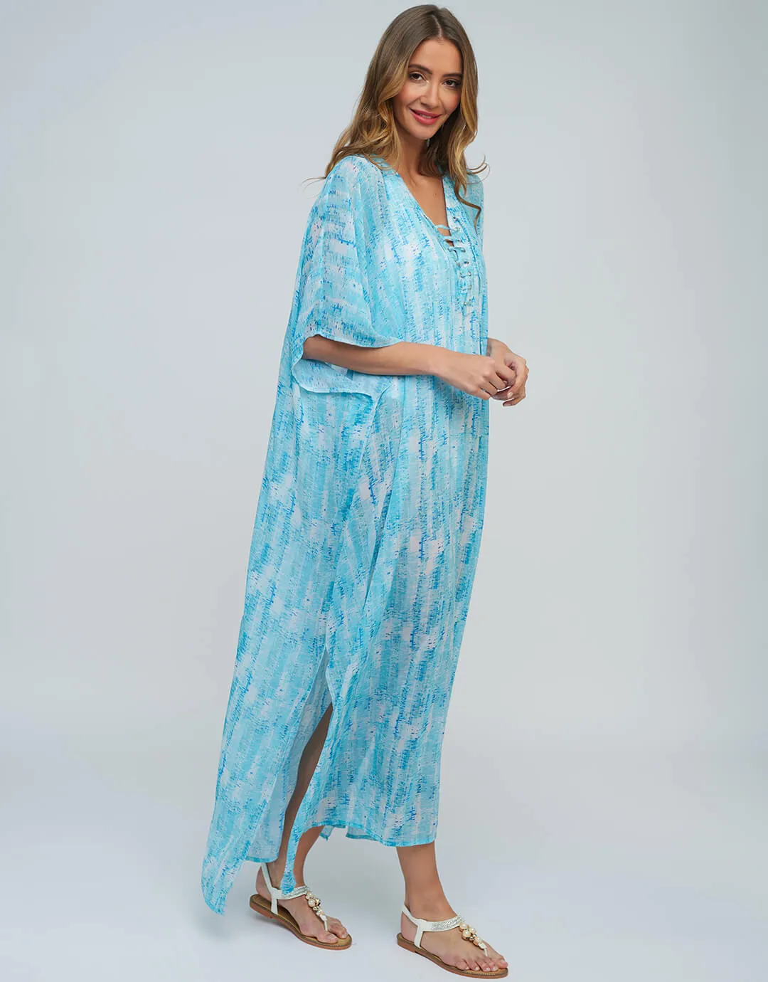 Marina Maxi Kaftan - Blue