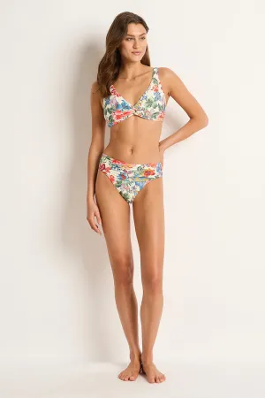 Marisol Mid Rise Ruched Pant