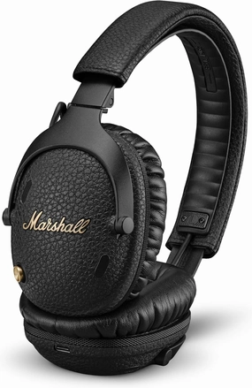 Marshall Monitor III A.N.C. Over-Ear Bluetooth Headphones - Active Noise Cancelling with Microphone | 100  Hrs Wireless Playtime | Lightweight, Foldable Design for Travel - Black noise cancelling headphones,ANC headphones,travel headphones,