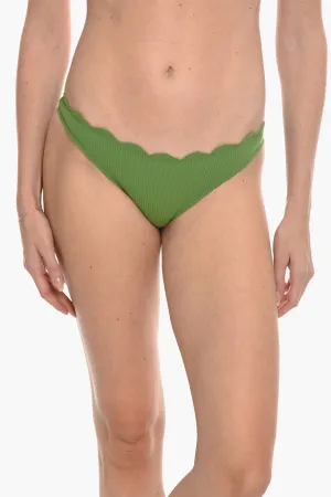 Marysia Reversible Santa Barbara Bikini Bottom With Scalloped Hem S Standard Size