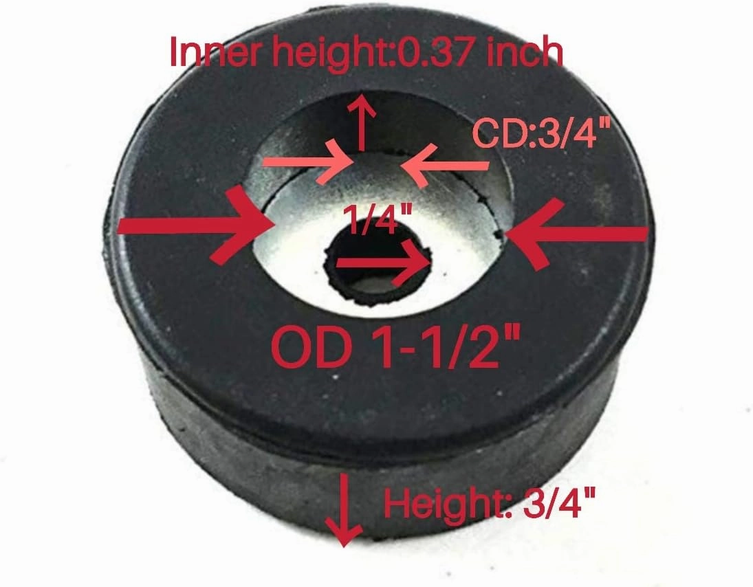 Masmoc Air Compressor Rubber Feet Foot Mount Vibration Pads Set of 4