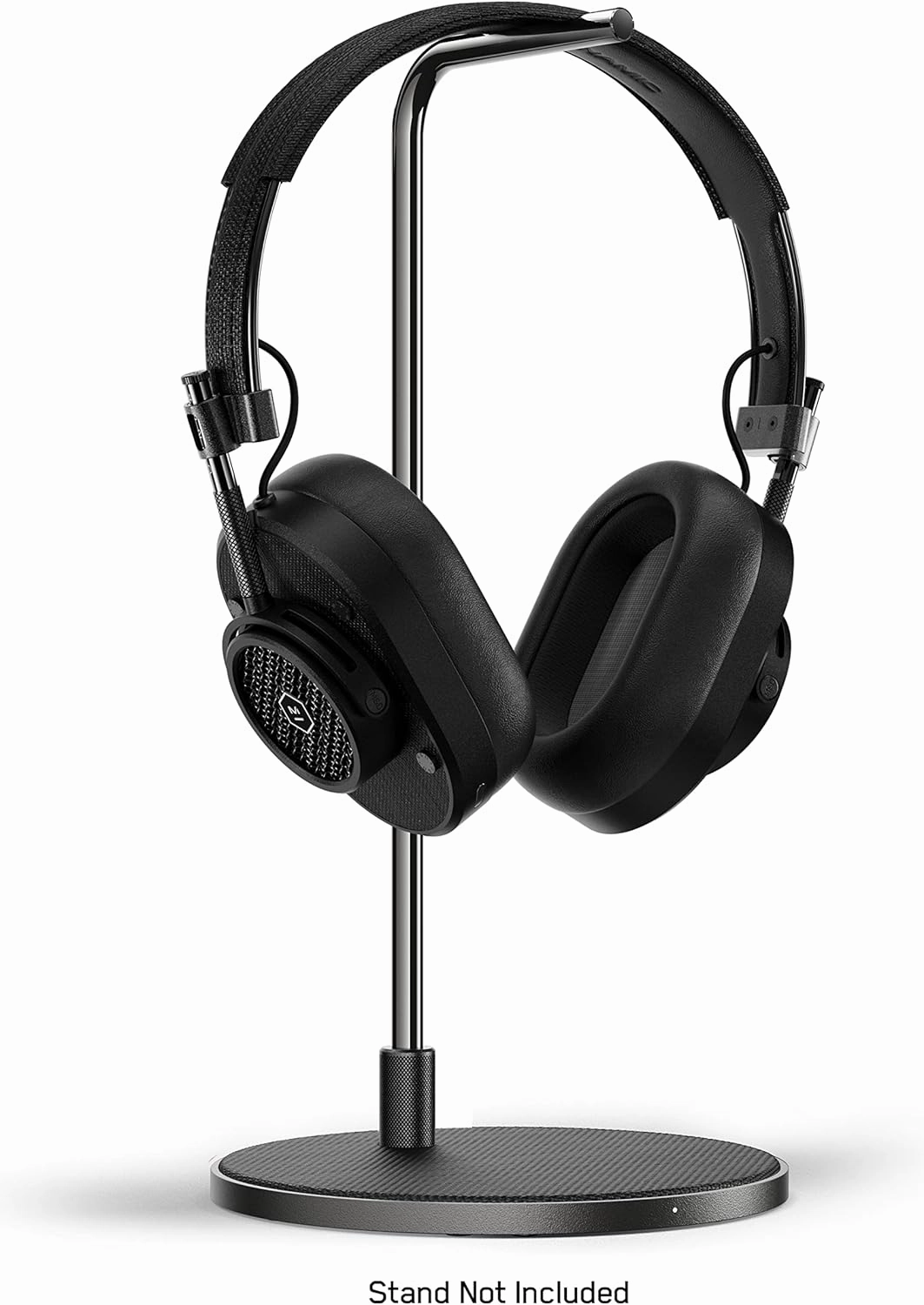 MASTER & DYNAMIC MH40 Over-Ear Wireless Headphones Gen II, Black Metal/Black Coated Canvas/Black Leather