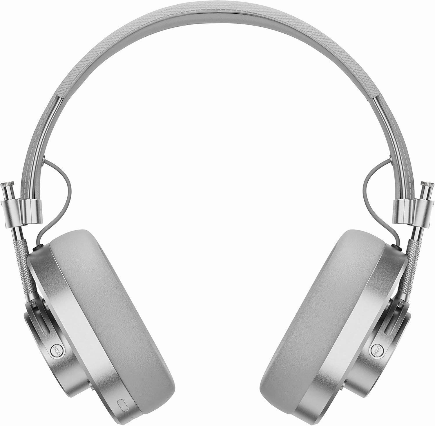 MASTER & DYNAMIC MH40 Over-Ear Wireless Headphones Gen II, Silver Metal/Gray Coated Canvas/Gray Leather