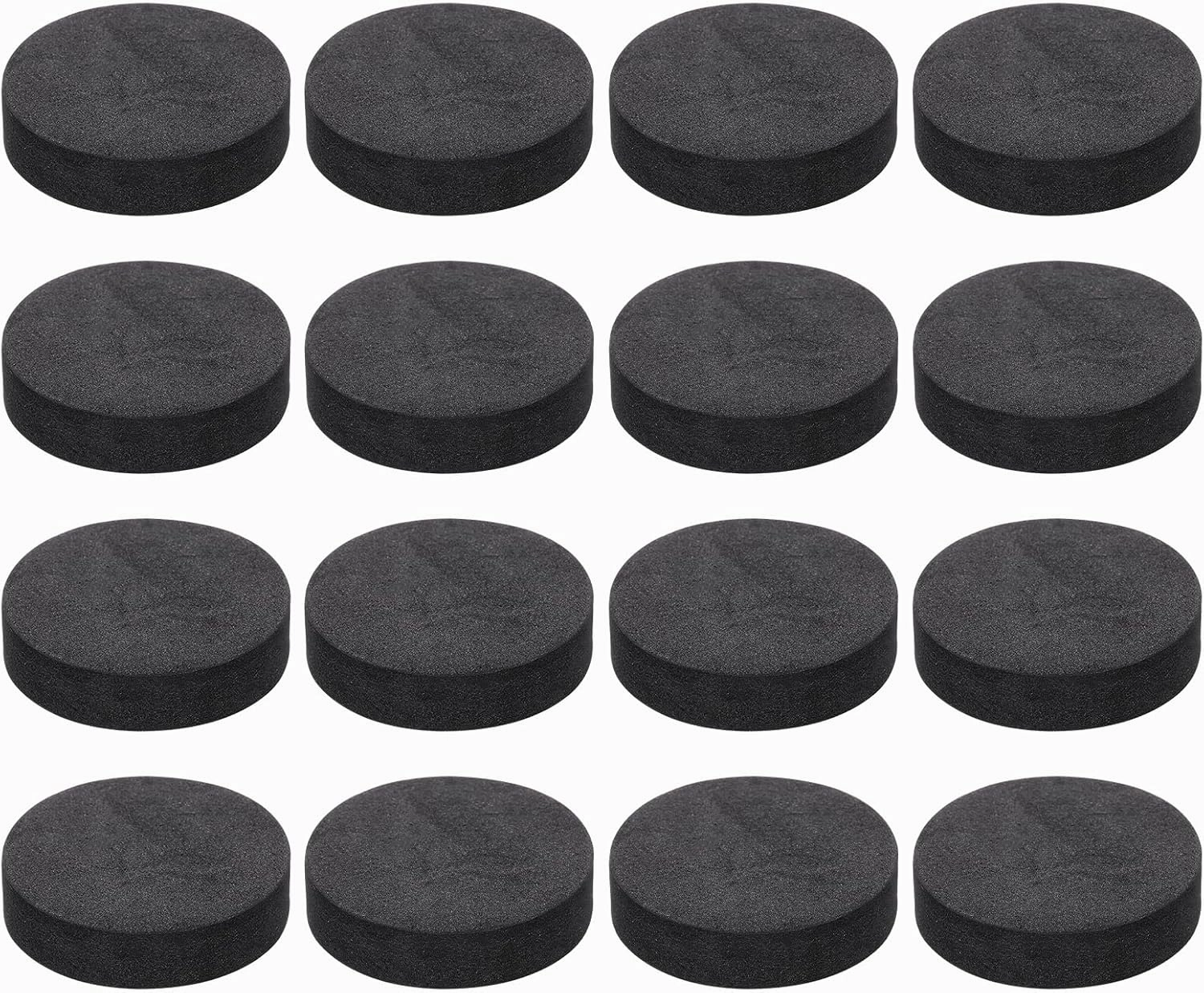 MECCANIXITY 16 Pcs Single Sided Speaker Isolation Feet Pads, 40mmx10mm Non Slip Foam Shock Absorption Base Pad Amplifier Stand Feet Mat for Speaker HiFi Home Theater Sound System, Black isolation pads,speaker feet,vibration dampeners,