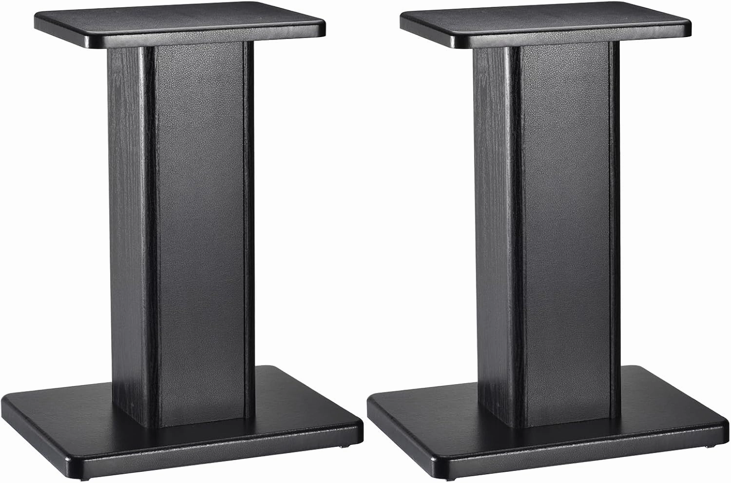 MECCANIXITY Wood Speaker Stands, 2 Pack 15.7 Inch (40cm) Universal Speaker Stand Hollowed Bases Enhanced Audio Listening for Home Theaters Cinema speaker stands,monitor stands,floor speaker holders,