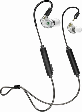MEE audio M6 PRO Musicians' In-Ear Monitors Wired   Wireless Combo Pack: Includes Stereo Audio Cable and Bluetooth Audio Adapter (Clear) (CMB-M6PROBT-CL) in-ear monitors,hi-fi IEMs,studio earphones,