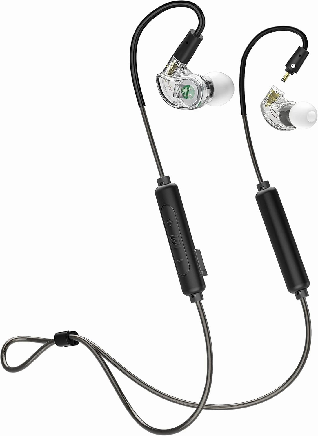 MEE audio M6 PRO Musicians' In-Ear Monitors Wired   Wireless Combo Pack: Includes Stereo Audio Cable and Bluetooth Audio Adapter (Clear) (CMB-M6PROBT-CL) in-ear monitors,hi-fi IEMs,studio earphones,