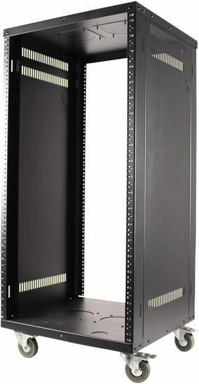 Metal AV Rack with Casters, 21U music server,hi-fi media server,digital audio storage,