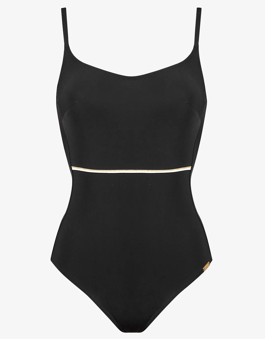 Metrics Underwired Swimsuit- Black White and Gold