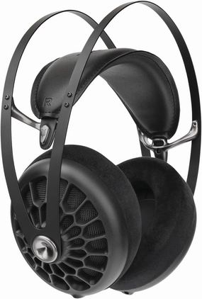 MEZE AUDIO 105 AER | Wired Over-The-Ear Lightweight Audiophile Open-Back Headphones | 50mm Dynamic Drivers | Low Impedance 42 Ohms | Cables and Carrying Pouch Included (Black) audiophile headphones,high-end headphones,studio over-ear,