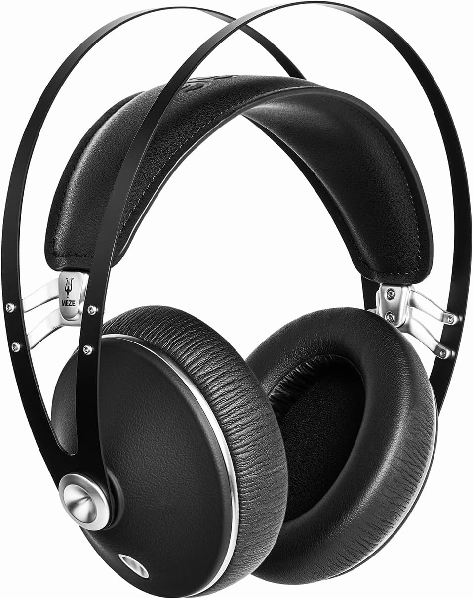 MEZE AUDIO | 99 NEO | Closed-Back Headphones for Audiophiles | Gaming | Podcasts | Home Office | Wired Over-Ear Headphones with Mic and Self Adjustable Headband audiophile headphones,high-end headphones,studio over-ear,
