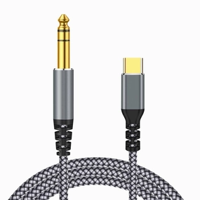 MFi Certified USB C to 6.35mm TRS Stereo Audio Cable, 6.6FT Type C to 1/4" Audio Adapter Aux Jack Stereo Cable for i-Phone 15, Pixel 5XL, Amplifier, Home Theater, Speaker [Not Support Recording] home cinema system,5.1 home theater,surround sound packa