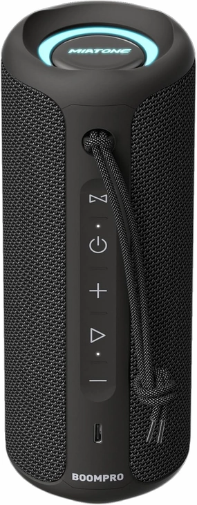 MIATONE Bluetooth Speakers 36W Portable Speaker with Stereo Sound Bass, Bluetooth 5.3 Wireless USB Type C Outdoor, 5000mAh 24H Playtime IPX7 Waterproof, Color Lights Speaker (Black) floorstanding speakers,tower speakers,stereo floor speakers,