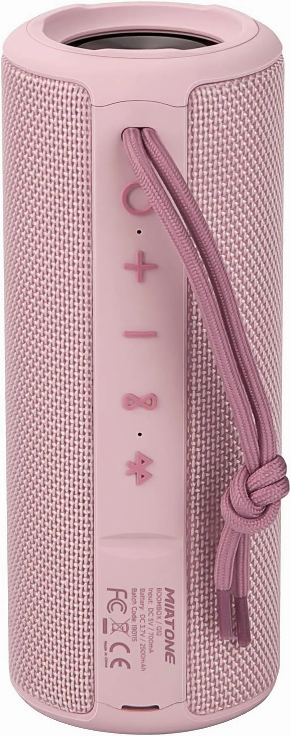 MIATONE Boombox Outdoor Portable Bluetooth Speaker Waterproof Wireless Speakers Gifts for Women Mothers Mom Wife Her - Pink wireless speakers,portable Bluetooth speaker,multiroom speaker,