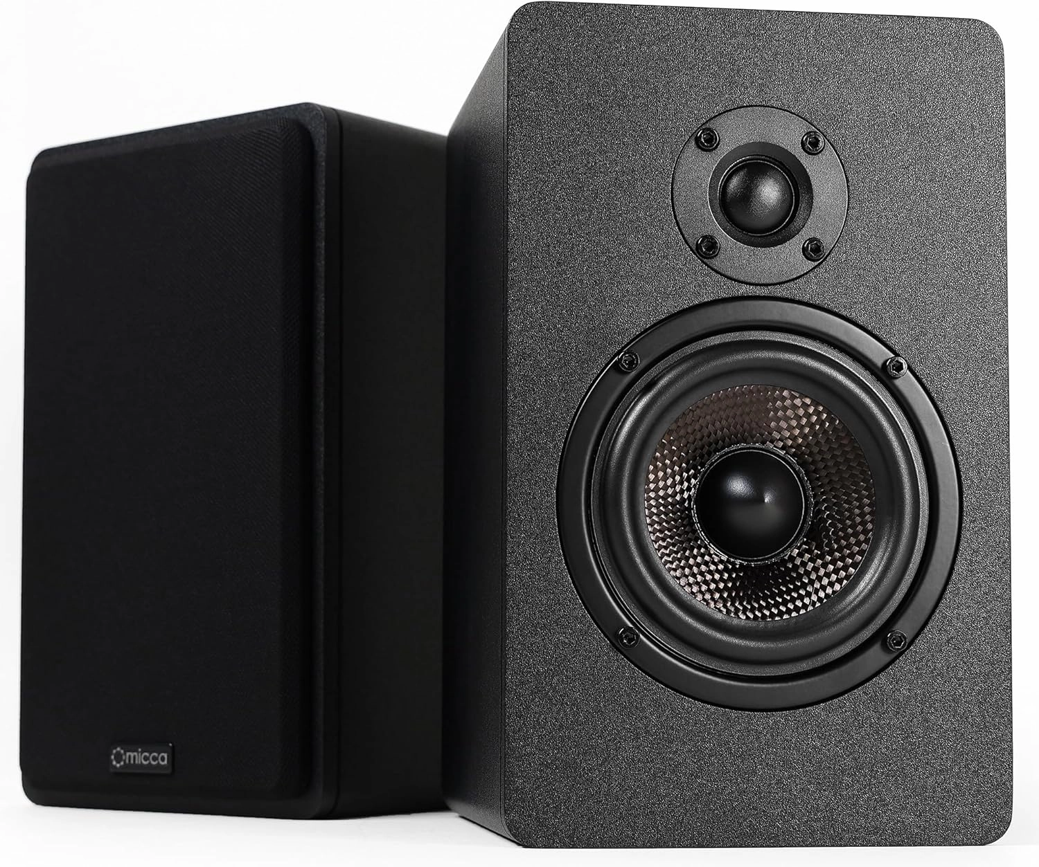 Micca MB42X G2 Passive Bookshelf Speakers for Home Theater Surround Sound, Stereo, and Passive Near Field Monitor, 2-Way (Black, Pair) bookshelf speakers,compact stereo speakers,hi-fi shelf speakers,