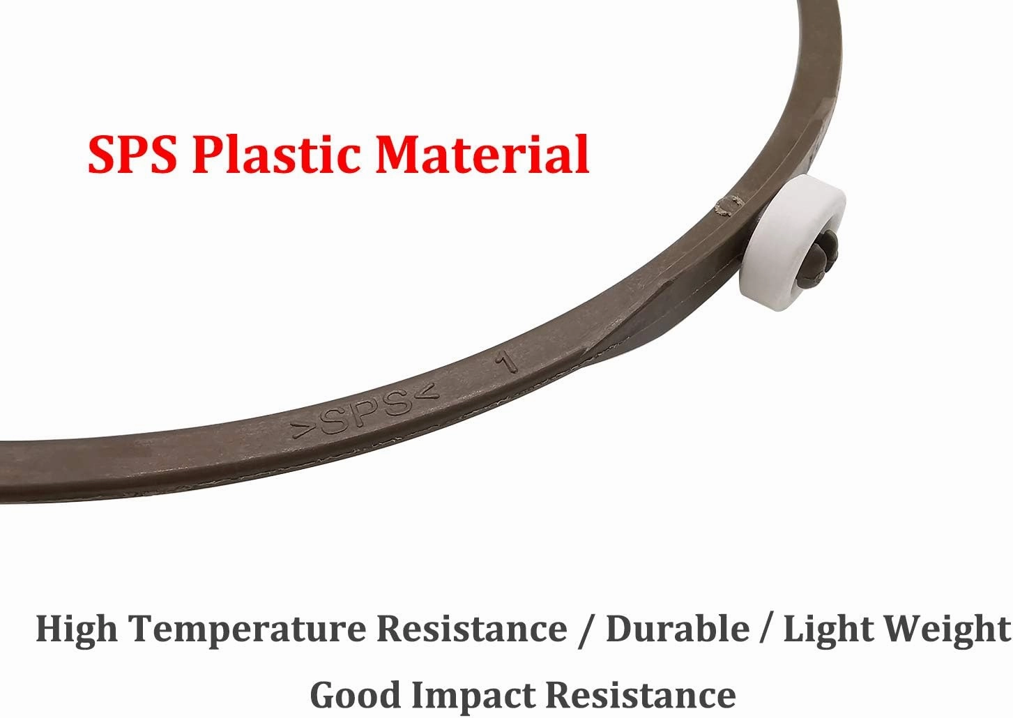 Microwave Glass Turntable Plate Roller Support Rotating Ring, Wheels Height: 0.55" / 14mm, Outer Diamater 7" / 178mm - 2 Pack