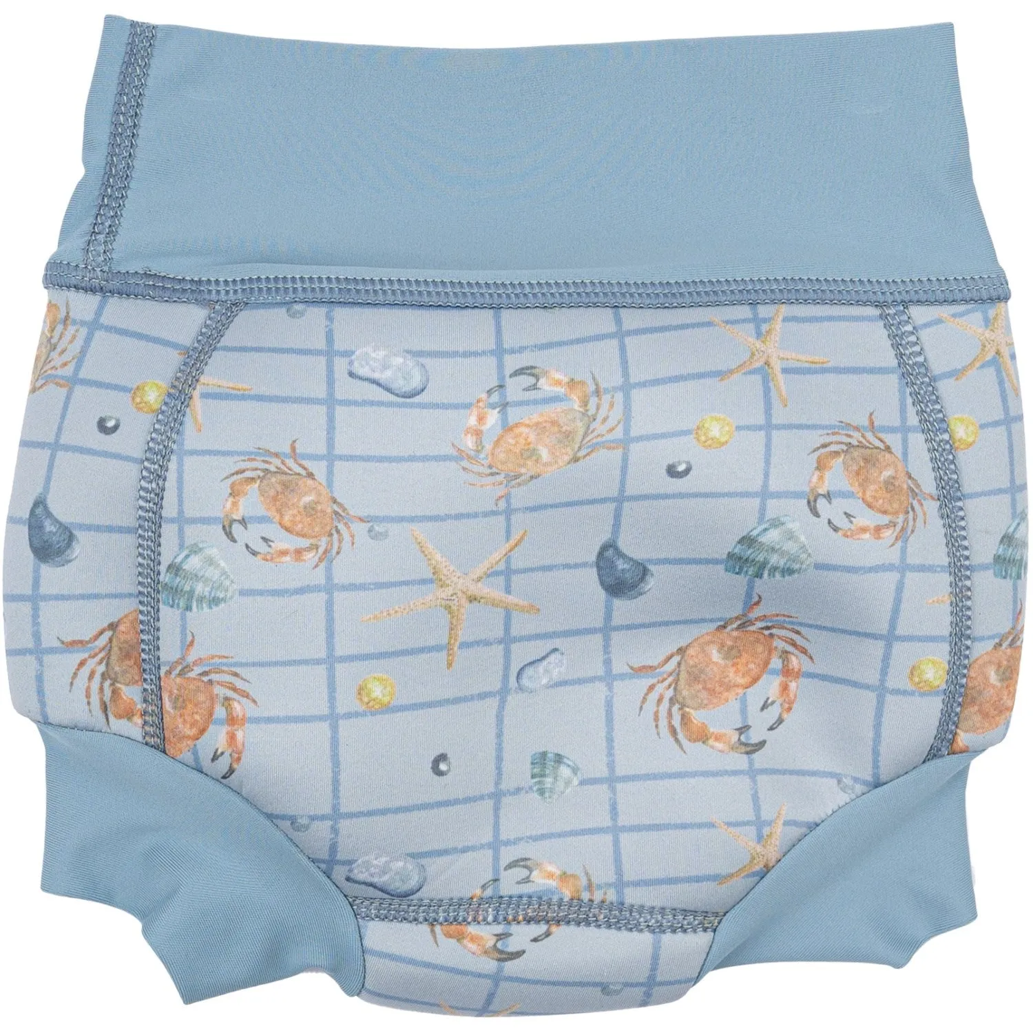 Mikk-Line Faded Denim AOP Baby Swim Pant Recycled