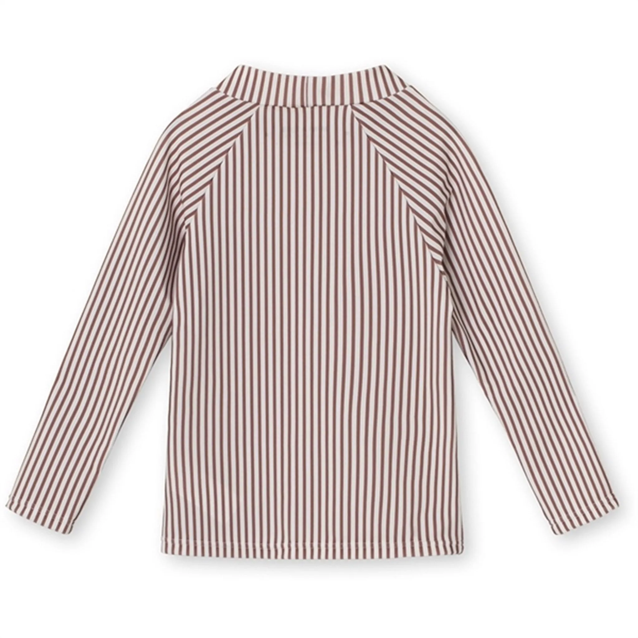 MINI A TURE Gani Printed UV50 Swim Top Acorn Brown Stripes