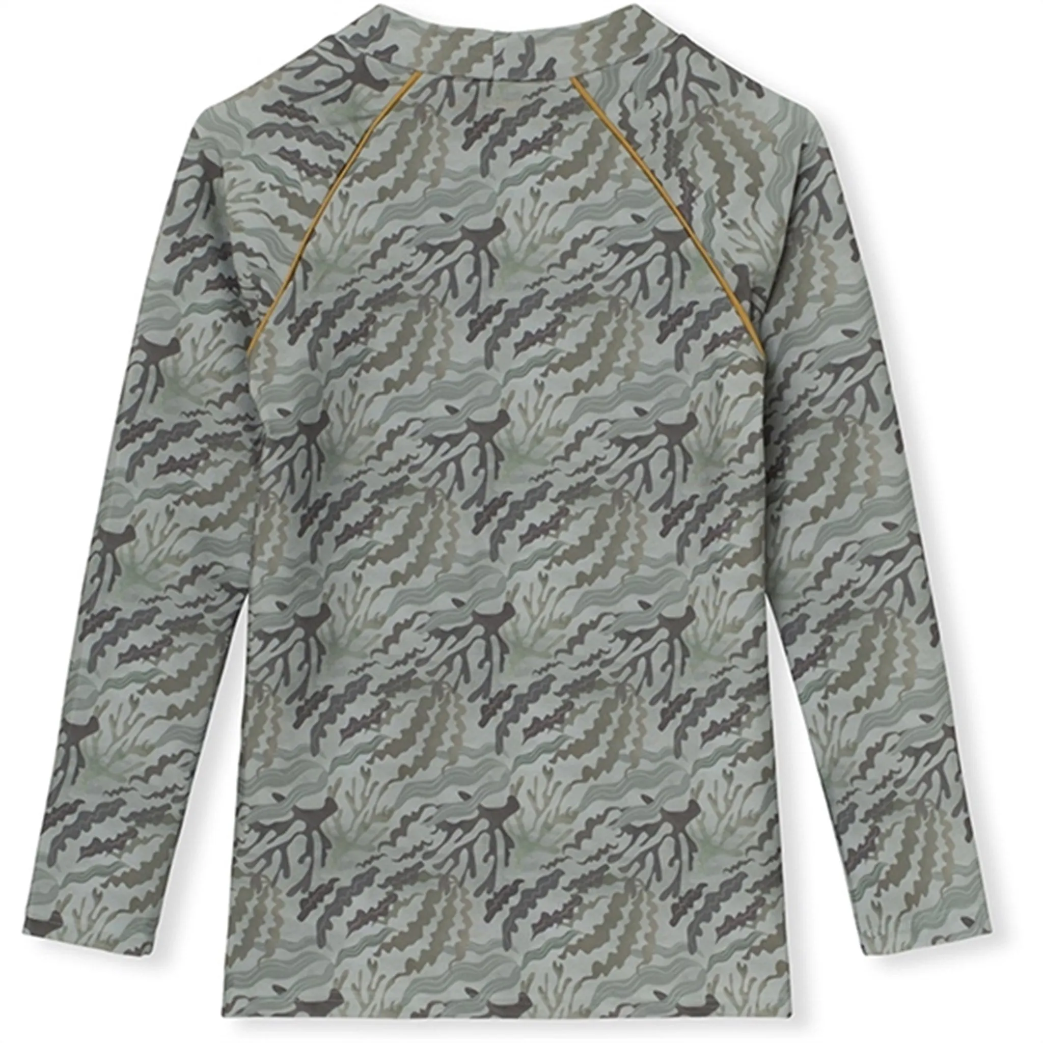 MINI A TURE Gani Printed UV50 Swim Top Sea Weed Camo