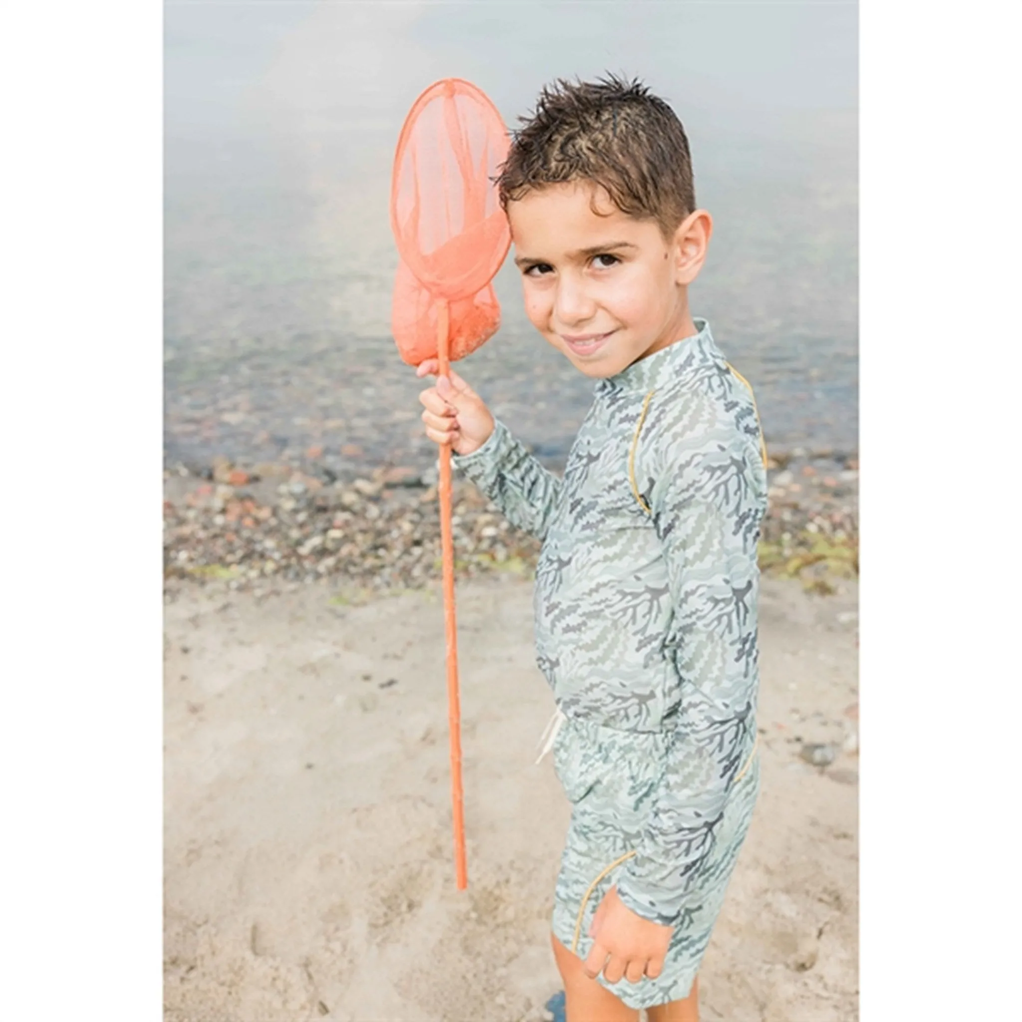 MINI A TURE Gani Printed UV50 Swim Top Sea Weed Camo
