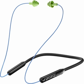 MIPEACE Bluetooth Earplug Headphones, Neckband Wireless Earbuds earplugs-29db Noise Reduction isolating in-Ear earplug Earphones with Controls,IPX5 sweatproof,19 Hour Battery(Blue Green) wireless earbuds,Bluetooth earphones,true wireless stereo,