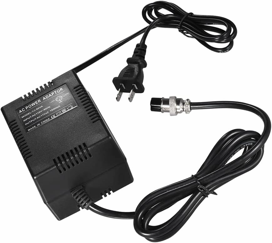 mixer power supply,HUIOP High-power Mixing Console Mixer Power Supply AC Adapter 17V 1500mA 50W 3-Pin Connector 110V Input US Plug for MG16/6FX/MG166C/MG166CX and Other 10-Channel or above Mixing Cons mixer console,audio mixing desk,DJ console,