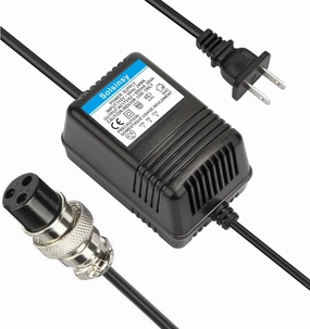 Mixer Power Supply Mixing Console AC Adapter 3-Pin Connector Pedalboard Power Supply 17VX2 600mA for Yamaha MG16/MG166CX/MG166C/F4/F7/6FX/MG82X Audio,Connector Pedalboard Power Supply  mixer console,audio mixing desk,DJ console,