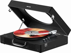 MIXX Revival 65 Stereo Vinyl Record Player | Retro Portable Turntable with Built-in Speakers, Bluetooth Input & Output, AT3600L Cartridge, Belt-Driven Stability, Adjustable Speeds, and Viewing Window balanced output player,audiophile player,hi-res digi