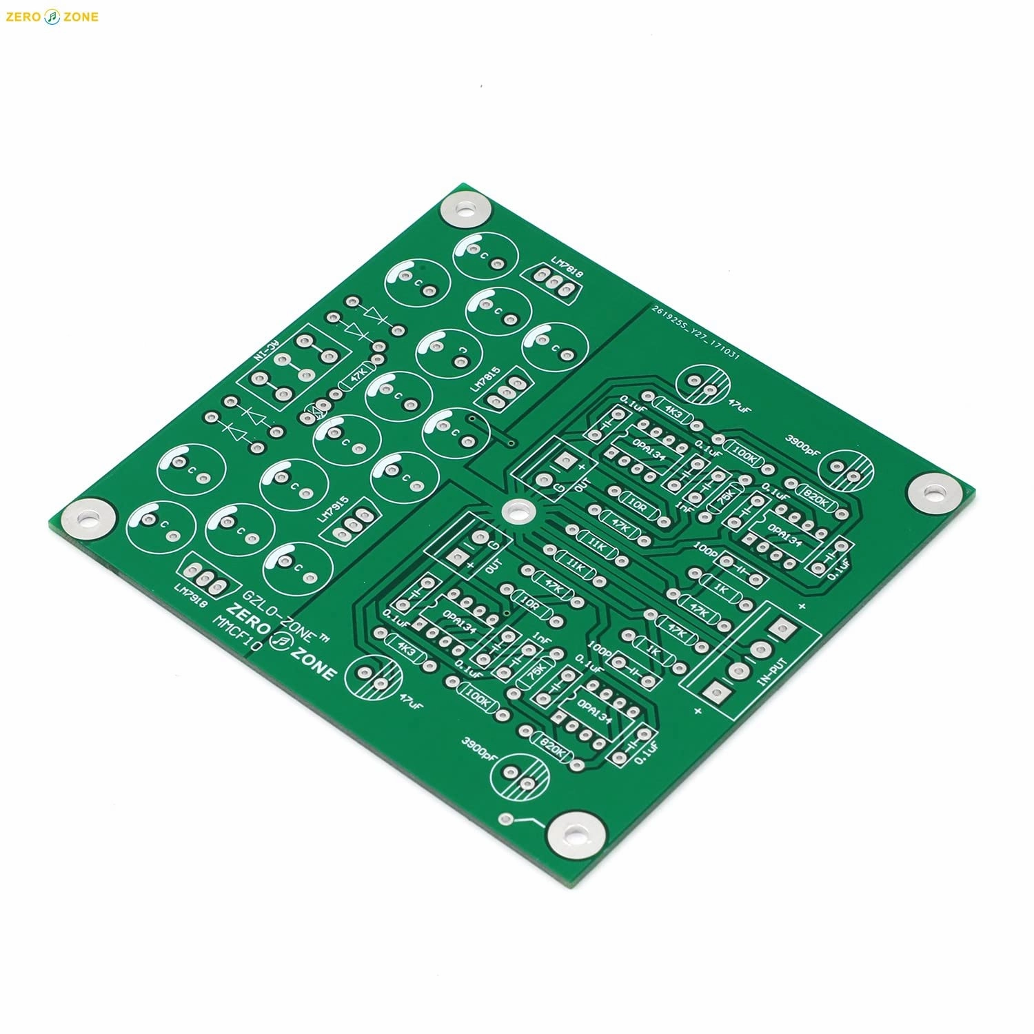 MMCF10 2-Channel RIAA Compliant MM Phono Preamp - PCB Only phono preamp,turntable amplifier,record player preamp,