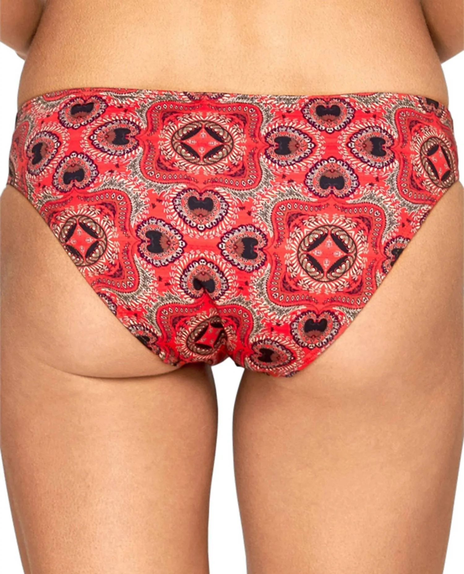 Moderate Coverage Hipster Bikini Bottom In Arabian Spice