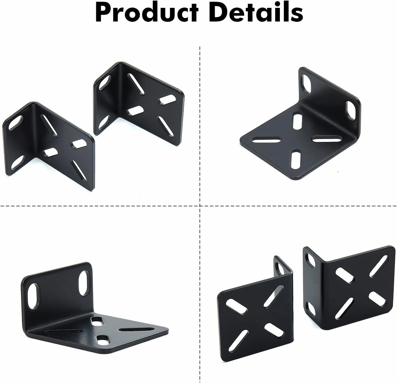MokerLink Rack Mount Kit for 17.3 inch Wide Switches, Adjustable Hole Distance 14-29mm, 0.5-1.14inch, Compatible for Some Cisco, NETGEAR, Dell, D-Link, Linksys, HP, TRENDnet, Buffalo Tech Products
