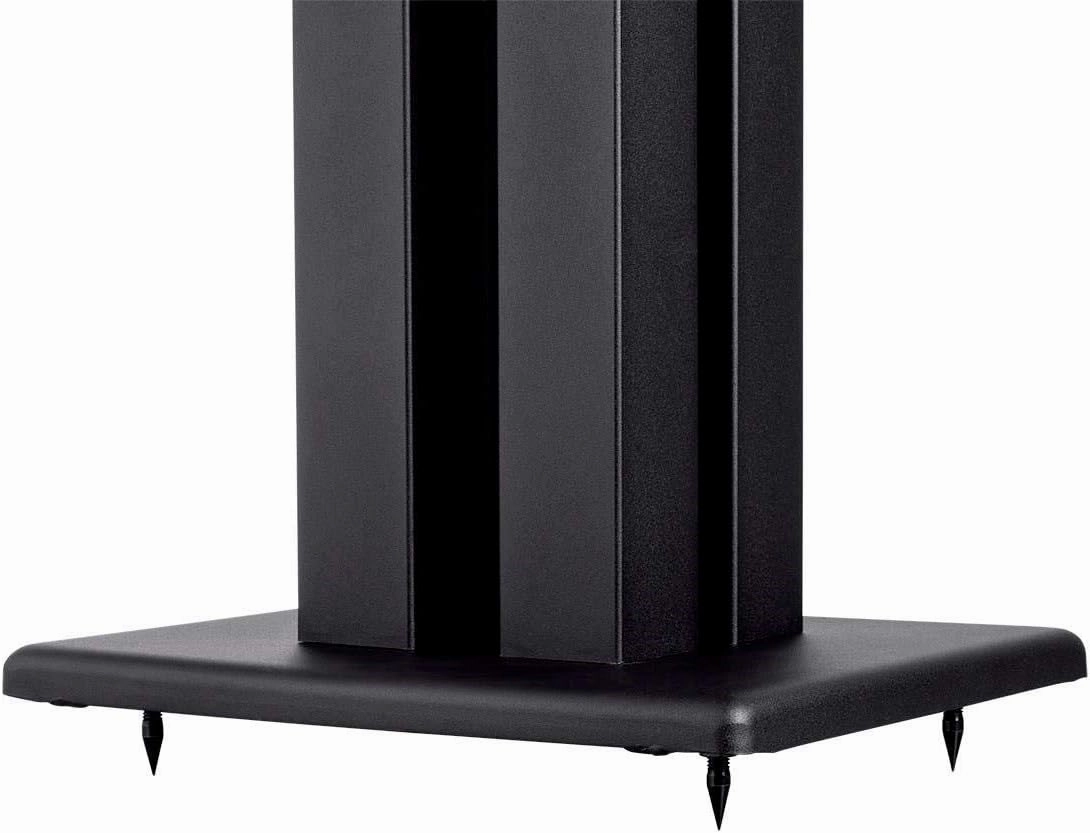 Monolith 28 Inch Speaker Stand (Each) - Supports 100 lbs, Adjustable Spikes, Compatible with Bose, Polk, Sony, Yamaha, Pioneer and Others, Black