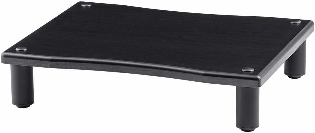 Monolith Amplifier/Component Stand XL - Open Air Design, Scratch-Resistant, Hold up to 200Lbs., Perfect Way to Organize AV Components, Black audio rack,hi-fi component stand,media shelf,
